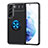 Samsung Galaxy S21 Plus 5G用極薄ソフトケース シリコンケース 耐衝撃 全面保護 アンド指輪 マグネット式 バンパー A03 サムスン ネイビー・ブラック