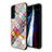 Samsung Galaxy S21 Plus 5G用ハイブリットバンパーケース プラスチック パターン 鏡面 カバー サムスン カラフル