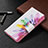 Samsung Galaxy S21 Plus 5G用手帳型 レザーケース スタンド パターン カバー B01F サムスン カラフル