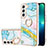 Samsung Galaxy S21 Plus 5G用シリコンケース ソフトタッチラバー バタフライ パターン カバー Y16B サムスン マルチカラー