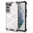 Samsung Galaxy S21 Plus 5G用360度 フルカバー極薄ソフトケース シリコンケース 耐衝撃 全面保護 バンパー S04 サムスン ホワイト