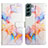 Samsung Galaxy S21 Plus 5G用手帳型 レザーケース スタンド パターン カバー Y03B サムスン カラフル