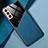 Samsung Galaxy S21 Plus 5G用シリコンケース ソフトタッチラバー レザー柄 アンドマグネット式 M01 サムスン ネイビー