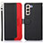 Samsung Galaxy S21 Plus 5G用手帳型 レザーケース スタンド カバー A10D サムスン ブラック