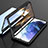 Samsung Galaxy S21 Plus 5G用ケース 高級感 手触り良い アルミメタル 製の金属製 360度 フルカバーバンパー 鏡面 カバー M01 サムスン ブラック