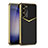 Samsung Galaxy S21 Plus 5G用ケース 高級感 手触り良いレザー柄 AC4 サムスン ブラック