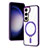 Samsung Galaxy S21 Plus 5G用極薄ソフトケース シリコンケース 耐衝撃 全面保護 クリア透明 カバー Mag-Safe 磁気 Magnetic SD1 サムスン パープル