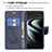 Samsung Galaxy S21 Plus 5G用手帳型 レザーケース スタンド バタフライ 蝶 カバー B13F サムスン 