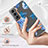 Samsung Galaxy S21 Plus 5G用シリコンケース ソフトタッチラバー 花 カバー サムスン 