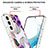 Samsung Galaxy S21 Plus 5G用シリコンケース ソフトタッチラバー バタフライ パターン カバー A01 サムスン 