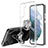 Samsung Galaxy S21 Plus 5G用極薄ソフトケース シリコンケース 耐衝撃 全面保護 透明 アンド指輪 マグネット式 S02 サムスン 
