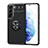 Samsung Galaxy S21 Plus 5G用極薄ソフトケース シリコンケース 耐衝撃 全面保護 アンド指輪 マグネット式 バンパー A03 サムスン 