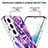 Samsung Galaxy S21 Plus 5G用シリコンケース ソフトタッチラバー バタフライ パターン カバー Y08B サムスン 
