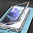Samsung Galaxy S21 Plus 5G用ケース 高級感 手触り良い アルミメタル 製の金属製 360度 フルカバーバンパー 鏡面 カバー M01 サムスン 