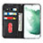 Samsung Galaxy S21 Plus 5G用手帳型 レザーケース スタンド カバー T08D サムスン 