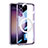 Samsung Galaxy S21 Plus 5G用ハイブリットバンパーケース プラスチック アンド指輪 マグネット式 S09 サムスン 