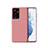 Samsung Galaxy S21 Ultra 5G用360度 フルカバー極薄ソフトケース シリコンケース 耐衝撃 全面保護 バンパー サムスン ローズゴールド