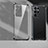 Samsung Galaxy S21 Ultra 5G用極薄ソフトケース シリコンケース 耐衝撃 全面保護 クリア透明 H04 サムスン ブラック