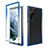Samsung Galaxy S21 Ultra 5G用前面と背面 360度 フルカバー 極薄ソフトケース シリコンケース 耐衝撃 全面保護 バンパー 勾配色 透明 M01 サムスン ネイビー