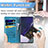 Samsung Galaxy S21 Ultra 5G用手帳型 レザーケース スタンド パターン カバー S05D サムスン 