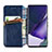 Samsung Galaxy S21 Ultra 5G用手帳型 レザーケース スタンド カバー S01D サムスン 