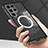 Samsung Galaxy S21 Ultra 5G用ケース 高級感 手触り良い アルミメタル 製の金属製 360度 フルカバーバンパー 鏡面 カバー Mag-Safe 磁気 Magnetic サムスン 