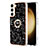 Samsung Galaxy S22 5G用シリコンケース ソフトタッチラバー バタフライ パターン カバー アンド指輪 YB2 サムスン 