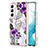 Samsung Galaxy S23 5G用シリコンケース ソフトタッチラバー バタフライ パターン カバー Y15B サムスン 