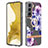 Samsung Galaxy S23 5G用シリコンケース ソフトタッチラバー バタフライ パターン カバー Y17B サムスン 