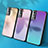 Samsung Galaxy S23 5G用ハイブリットバンパーケース プラスチック 鏡面 虹 グラデーション 勾配色 カバー サムスン 