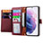 Samsung Galaxy S23 5G用手帳型 レザーケース スタンド カバー S16D サムスン 
