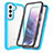 Samsung Galaxy S23 Plus 5G用360度 フルカバー ハイブリットバンパーケース クリア透明 プラスチック カバー M01 サムスン ブルー