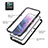 Samsung Galaxy S23 Plus 5G用360度 フルカバー ハイブリットバンパーケース クリア透明 プラスチック カバー M01 サムスン 