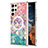 Samsung Galaxy S23 Ultra 5G用シリコンケース ソフトタッチラバー バタフライ パターン カバー Mag-Safe 磁気 Magnetic サムスン カラフル