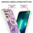 Samsung Galaxy S23 Ultra 5G用シリコンケース ソフトタッチラバー バタフライ パターン カバー Y16B サムスン 