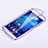 Samsung Galaxy S4 IV Advance i9500用ソフトケース フルカバー クリア透明 サムスン パープル