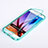 Samsung Galaxy S6 SM-G920用ソフトケース フルカバー クリア透明 サムスン ブルー