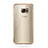 Samsung Galaxy S6 SM-G920用極薄ソフトケース シリコンケース 耐衝撃 全面保護 クリア透明 T04 サムスン ゴールド