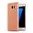 Samsung Galaxy S7 Edge G935F用シリコンケース ソフトタッチラバー 質感もマット R02 サムスン ゴールド
