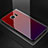 Samsung Galaxy S7 Edge G935F用ハイブリットバンパーケース プラスチック 鏡面 虹 グラデーション 勾配色 カバー サムスン レッド・ブラック