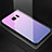 Samsung Galaxy S7 Edge G935F用ハイブリットバンパーケース プラスチック 鏡面 虹 グラデーション 勾配色 カバー サムスン ピンク