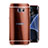 Samsung Galaxy S7 Edge G935F用ケース 高級感 手触り良い アルミメタル 製の金属製 カバー サムスン ブラウン