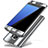 Samsung Galaxy S7 Edge G935F用ハードケース プラスチック 質感もマット 前面と背面 360度 フルカバー P01 サムスン シルバー