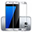 Samsung Galaxy S7 Edge G935F用強化ガラス フル液晶保護フィルム F03 サムスン シルバー
