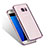 Samsung Galaxy S7 G930F G930FD用極薄ソフトケース シリコンケース 耐衝撃 全面保護 クリア透明 サムスン ピンク