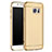 Samsung Galaxy S7 G930F G930FD用ケース 高級感 手触り良い メタル兼プラスチック バンパー M01 サムスン ゴールド