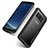 Samsung Galaxy S8用ハイブリットバンパーケース クリア透明 プラスチック サムスン ブラック