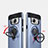Samsung Galaxy S8用ハイブリットバンパーケース プラスチック アンド指輪 兼シリコーン サムスン ネイビー