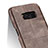 Samsung Galaxy S8用手帳型 レザーケース スタンド L03 サムスン ブラウン