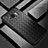 Samsung Galaxy S8用シリコンケース ソフトタッチラバー レザー柄 サムスン ブラック